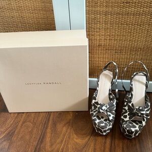 Loeffler Randall Liza Leopard Platform Sandals